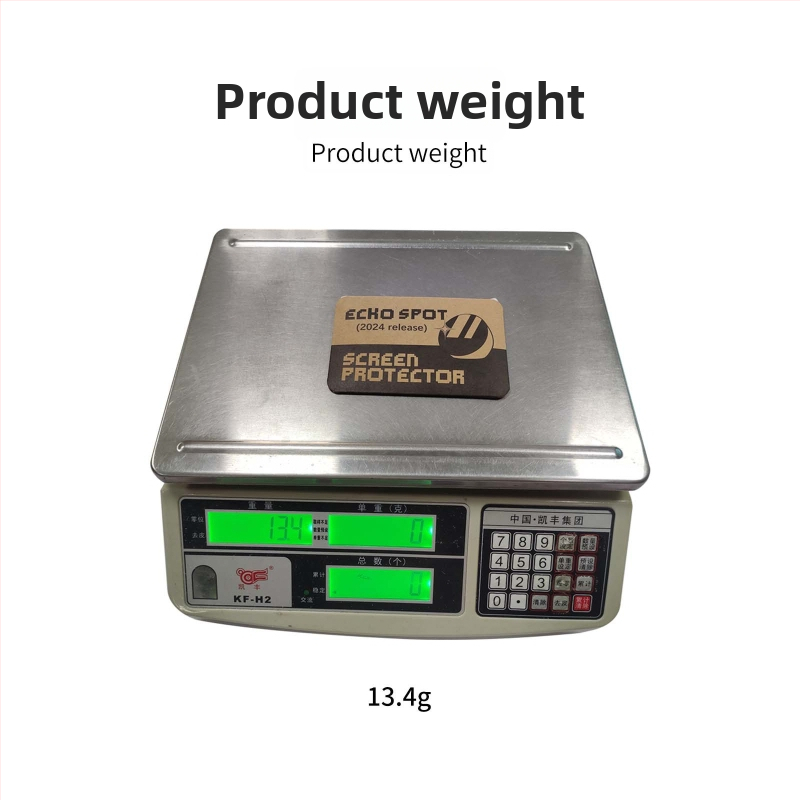 Echo Spot 2024 ekrāna aizsargplēve – PET materiāls, 0,3 mm, 90% caurlaidība, Zy-83 OEM, iepakojumā 2 gab.