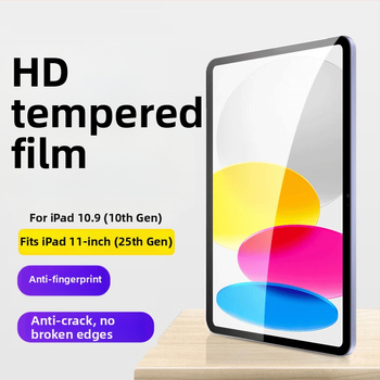 iPad temperatētā stikla ekrāna aizsargs – priekšējā aizsardzība, HD, anti-pirkstu nospiedums, Zīmols YOT, Apple iPad