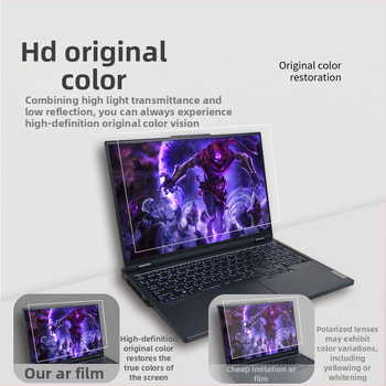 Lenovo Legion Y9000P/Y7000P AR протектор за екран — трислойна PET, AR антиотразително покритие, 96% пропускливост на светлината, антиотпечатък, покритие