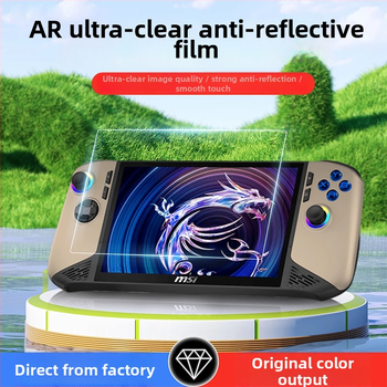 MSI Claw8 AI+ AR pretatspiedumu plēve – 0,17 mm, 95% caurlaidība, pilns pārklājums, pret pirkstu nospiedumiem, skaidrs attēls