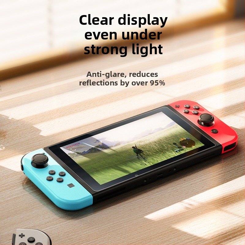 Nintendo Switch pretatspoguļojoša ekrāna plēve ar AR pārklājumu, caurlaidība 95%, biezums 0,17 mm