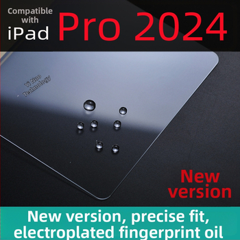 Tvrdena stikla aizsargs iPad Pro 2024/2025 – pilns ekrāns, HD, anti-pirkstu nospiedumi