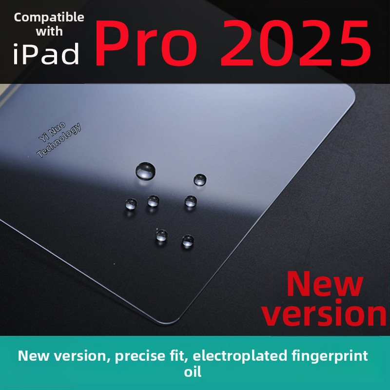 Tvrdena stikla aizsargs iPad Pro 2024/2025 – pilns ekrāns, HD, anti-pirkstu nospiedumi