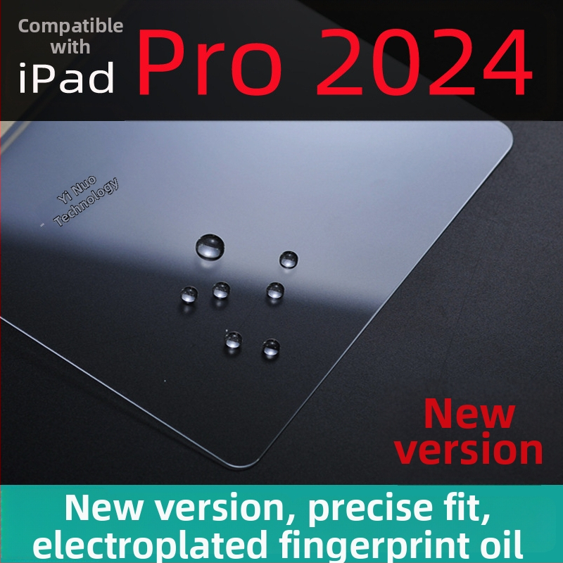 Tvrdena stikla aizsargs iPad Pro 2024/2025 – pilns ekrāns, HD, anti-pirkstu nospiedumi