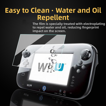 Nintendo Wii U ekrāna plēve, PET materiāls, biezums 0,17 mm, caurlaidība 96%, pretatstarojums