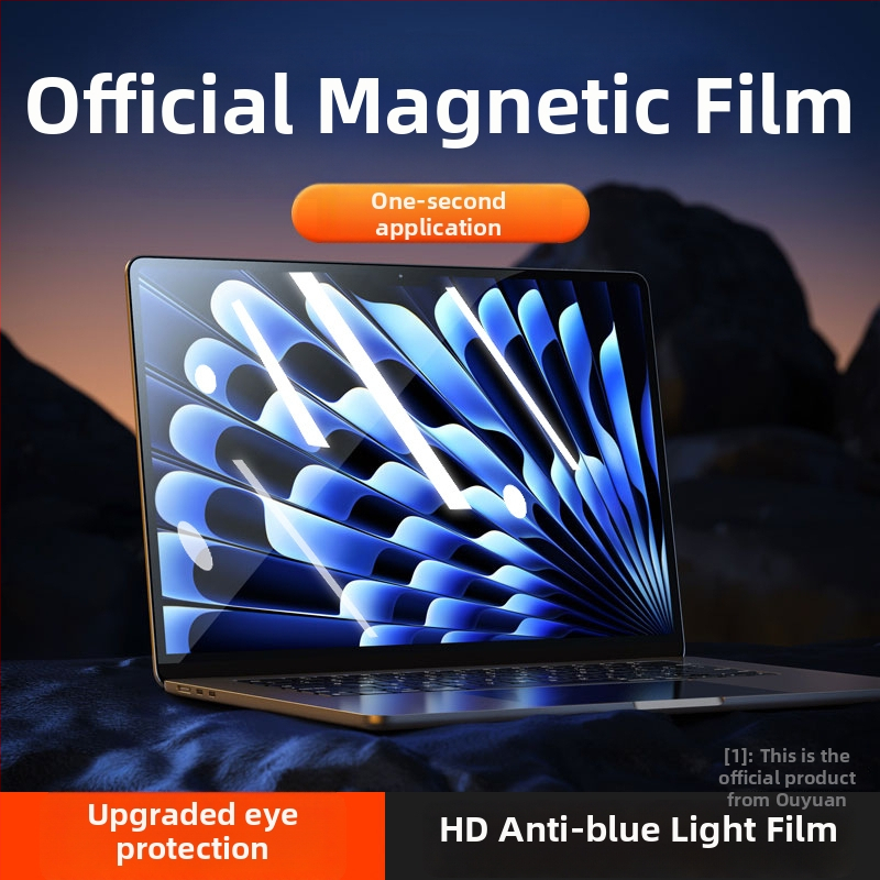 Mágneses képernyővédő MacBook Pro sorozathoz, háromréteg PET, bevonat, német anyagok, tömeg 0.2