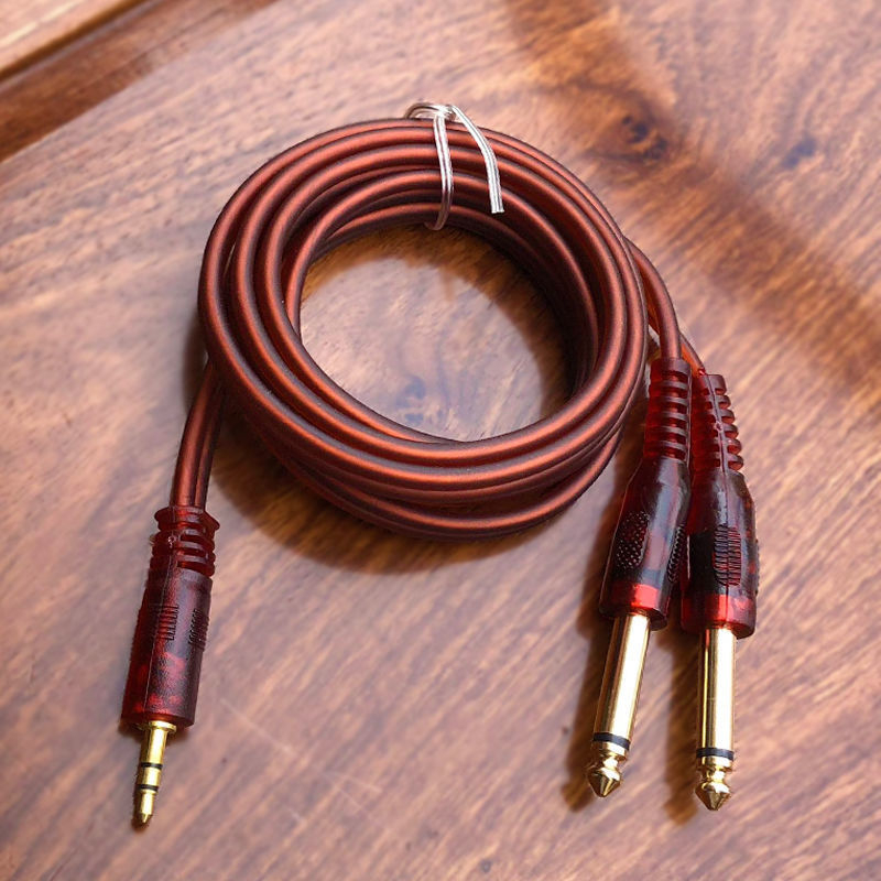 Shadow Fiber аудио кабел 3.5 мм към двойно 6.5 мм медно ядро за дигитални устройства