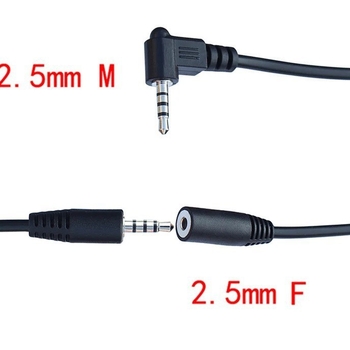 4-pólusú férfi–női audio hosszabbító kábel, SHD-23, réz vezető, ROHS