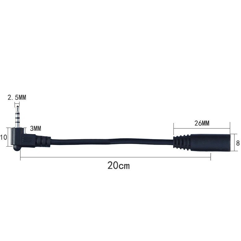 4-pólusú férfi–női audio hosszabbító kábel, SHD-23, réz vezető, ROHS
