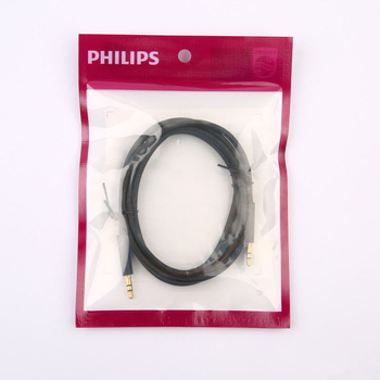 Philips AUX аудио кабел, 1 към 2 разделител, златно покрити конектори, сребърно покрит меден проводник, модел SWR2102S/93