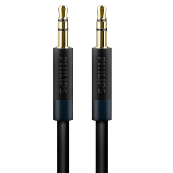 Philips AUX аудио кабел, 1 към 2 разделител, златно покрити конектори, сребърно покрит меден проводник, модел SWR2102S/93