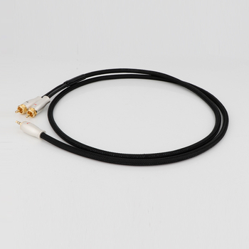 Prefer Cablu audio 3.5mm la RCA dual, cupru fără oxigen, certificat ROHS