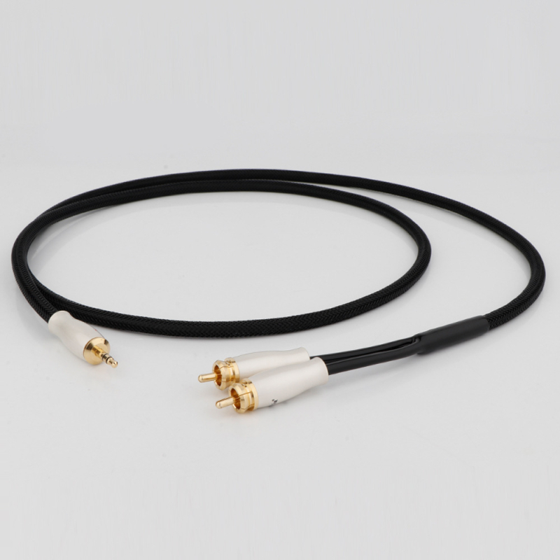 Prefer Cablu audio 3.5mm la RCA dual, cupru fără oxigen, certificat ROHS