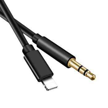 Cablu audio AUX pentru mașină Apple, compatibil cu iPhone XR, 7, 11, 8 și 8 Plus | nucleu din cupru placat cu aur, conductor din aliaj