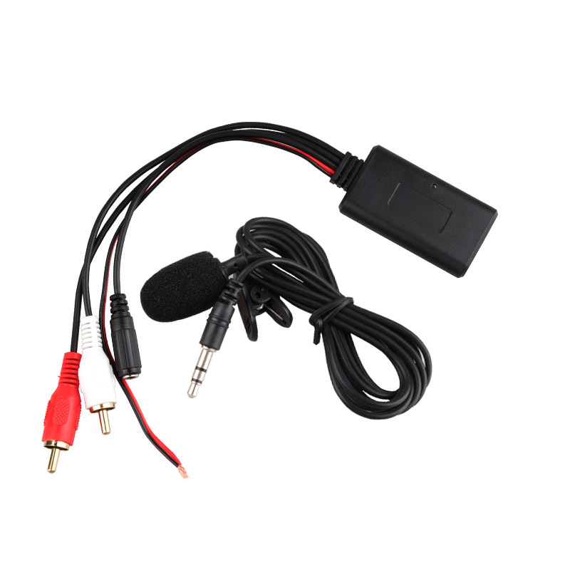 Automobilski AUX audio kabel s 2RCA lotus konektorima, Bluetooth s ugrađenim mikrofonom, PVC + bakar