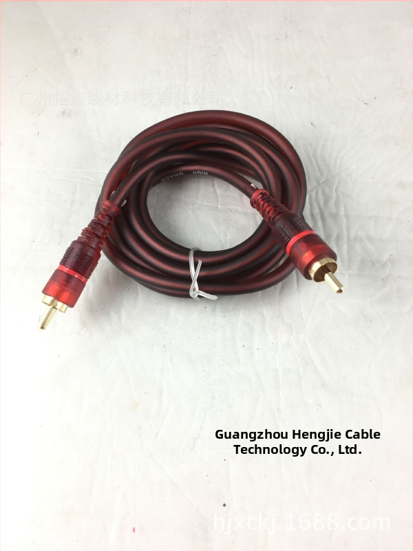 HERMJAY RCA AV kábel, samec–samec, pre audio a video, 5.1-kanálový digitálny zvuk