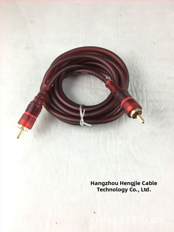 HERMJAY RCA AV kábel, samec–samec, pre audio a video, 5.1-kanálový digitálny zvuk