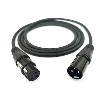 XLR muški–ženski produžni kabel za mikrofone, balansirani signal, jezgro od čistog bakra, niklani premaz, PVC izolacija