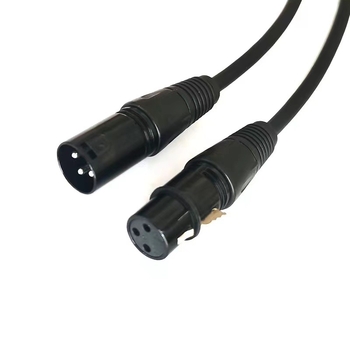 XLR muški–ženski produžni kabel za mikrofone, balansirani signal, jezgro od čistog bakra, niklani premaz, PVC izolacija