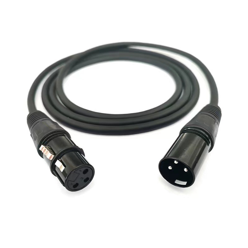 XLR muški–ženski produžni kabel za mikrofone, balansirani signal, jezgro od čistog bakra, niklani premaz, PVC izolacija