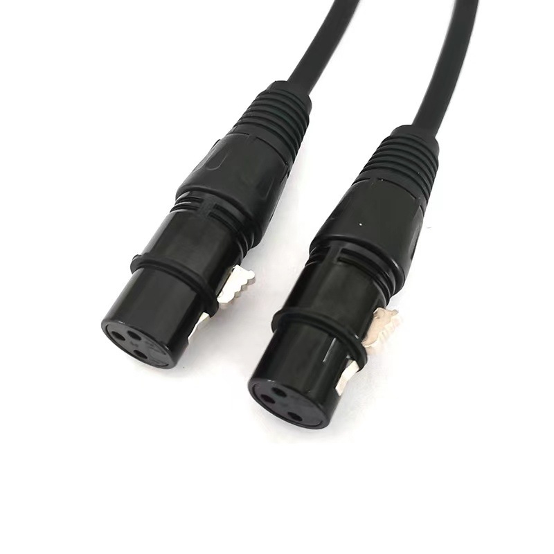 XLR muški–ženski produžni kabel za mikrofone, balansirani signal, jezgro od čistog bakra, niklani premaz, PVC izolacija