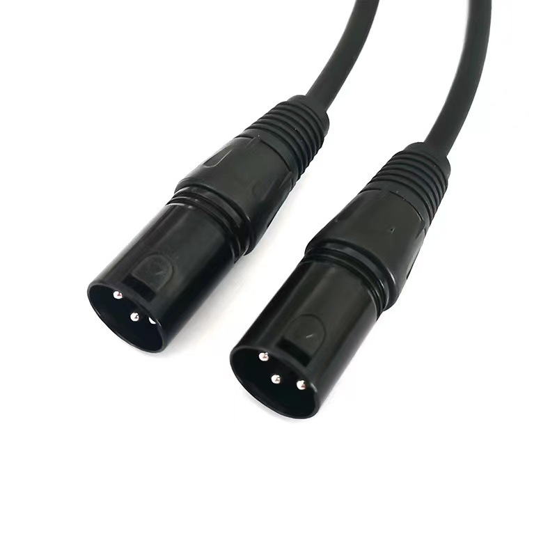 XLR muški–ženski produžni kabel za mikrofone, balansirani signal, jezgro od čistog bakra, niklani premaz, PVC izolacija
