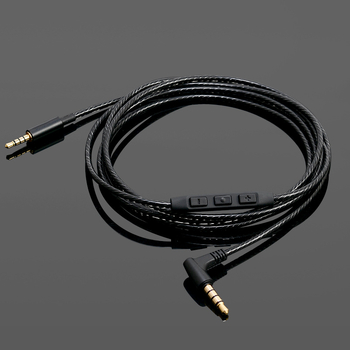 Audio kabel s in-line kontrolom mikrofona, 3.5mm na 3.5mm/2.5mm, bakrena jezgra