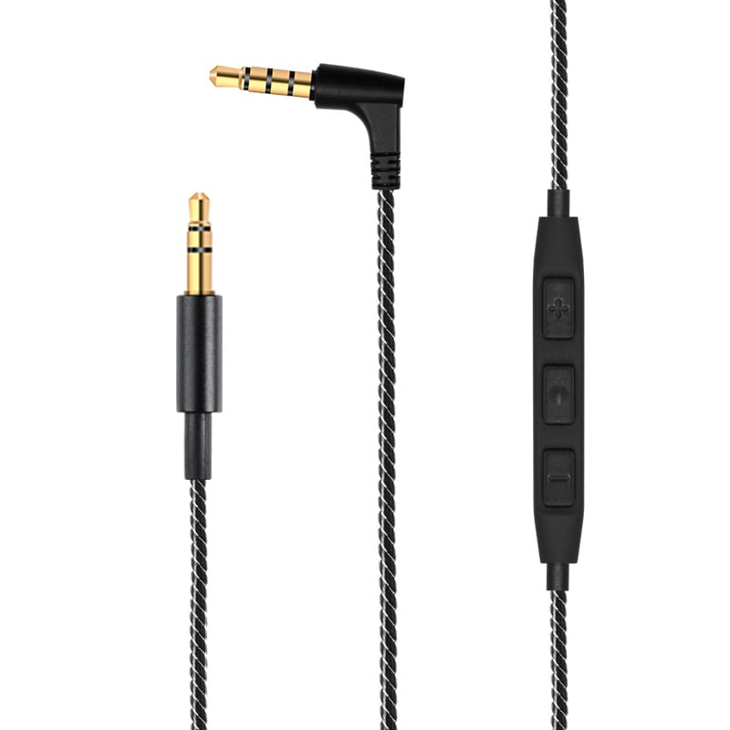 Audio kabel s in-line kontrolom mikrofona, 3.5mm na 3.5mm/2.5mm, bakrena jezgra