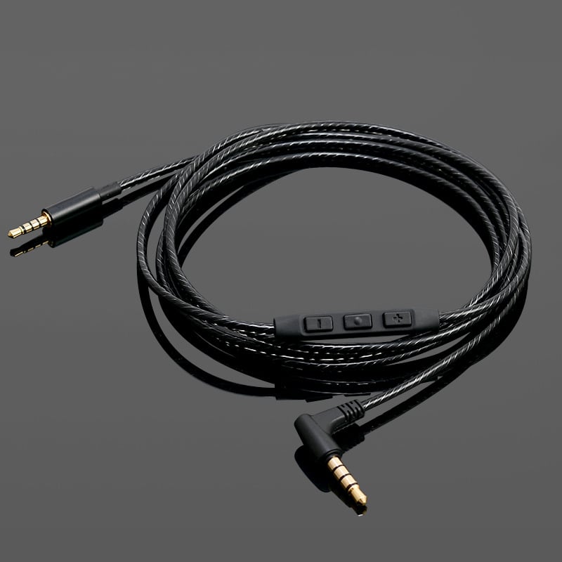 Audio kabel s in-line kontrolom mikrofona, 3.5mm na 3.5mm/2.5mm, bakrena jezgra