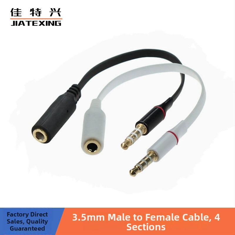 Produžni kabel za slušalice s plosnatim dizajnom, stil noodle, 3,5 mm muški–ženski, jezgro od tiniranog bakra, PU izolacija