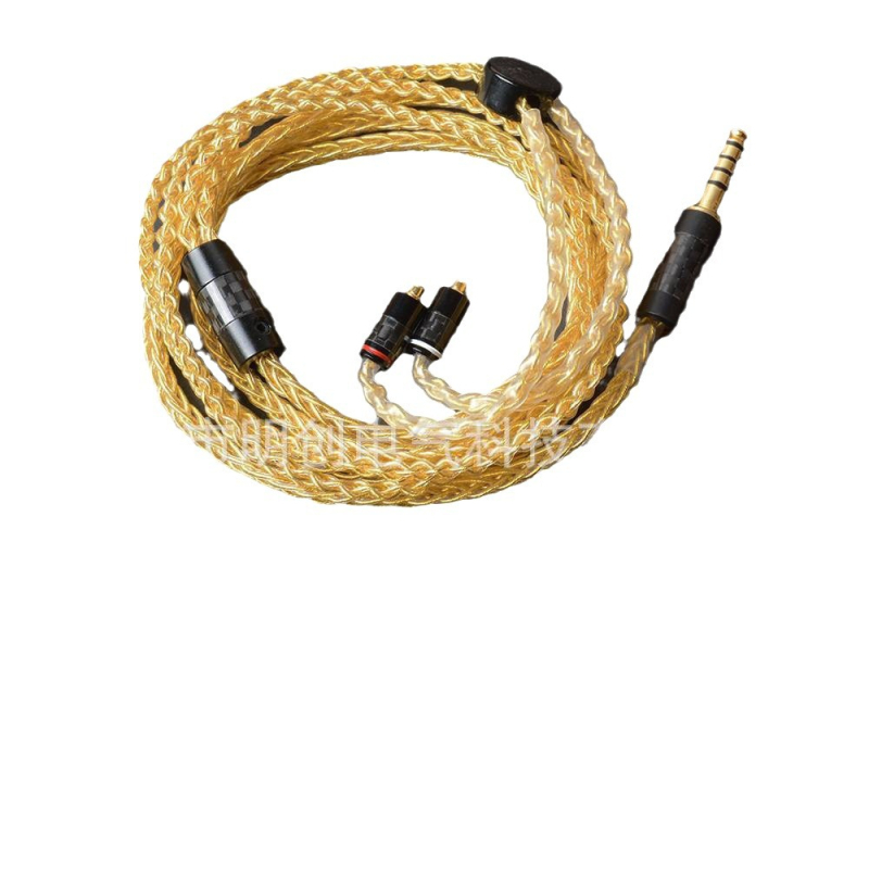 8‑žilni DIY pleteni kabel za slušalice od 7N monokristalnog bakra, pozlaćen, 0,78 mm MMCX IM IE80 A2DC