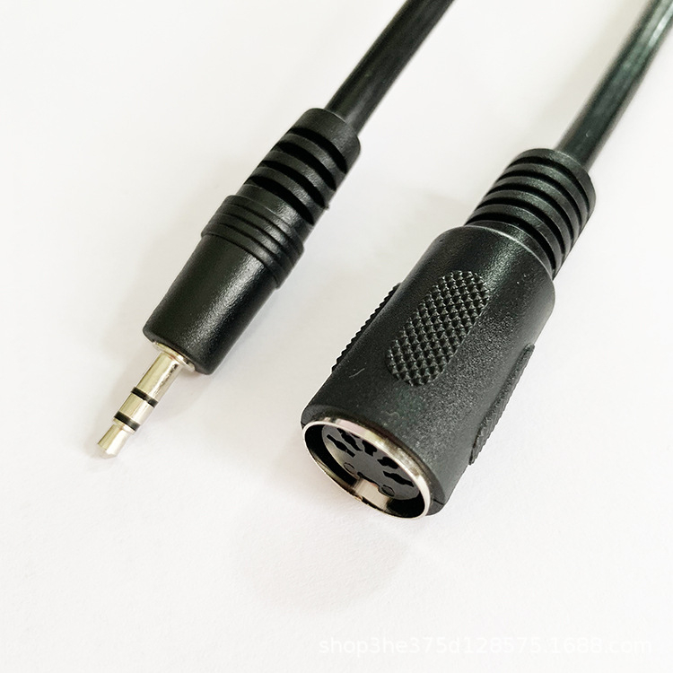 Adaptor audio 3,5 mm la MIDI DIN 5 pini, conductor din cupru placat cu nichel, ROHS