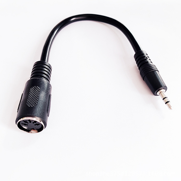 Adaptor audio 3,5 mm la MIDI DIN 5 pini, conductor din cupru placat cu nichel, ROHS