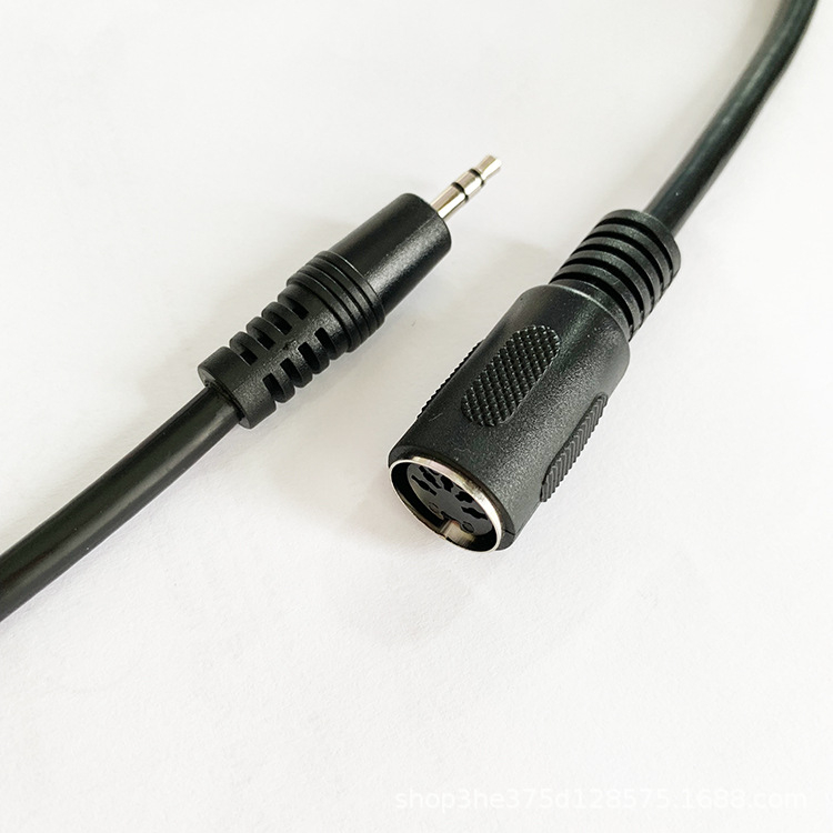 Adaptor audio 3,5 mm la MIDI DIN 5 pini, conductor din cupru placat cu nichel, ROHS