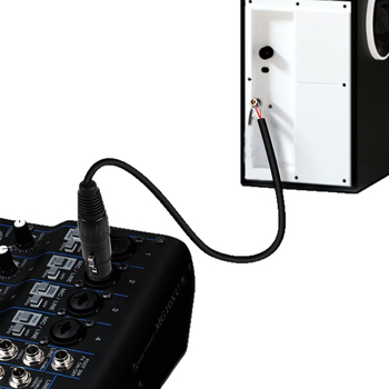 JM cablu audio XLR 3 conductori, contacte aur, nucleu din cupru pur, izolație PVC, Rohs certificat, pentru mixere, amplificatoare și microfoane