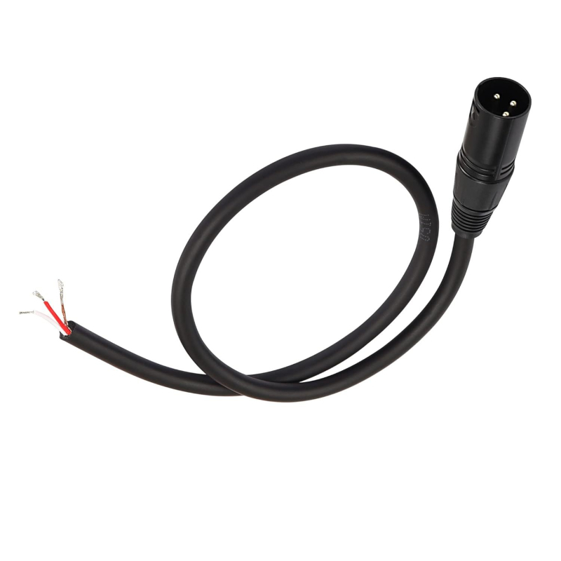 JM cablu audio XLR 3 conductori, contacte aur, nucleu din cupru pur, izolație PVC, Rohs certificat, pentru mixere, amplificatoare și microfoane