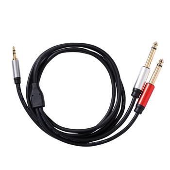 Adapter kabel za tipkovnicu 6,35 mm: s 3,5 mm na dva 6,5 mm gitarna jacka, audio kabel