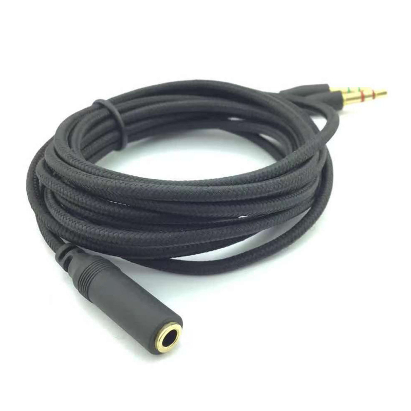2-u-1 audio kabel za Razer over-ear slušalice — vodiči sa srebrnim premazom, jezgro od tinirane bakrene žice, bakreni vodič bez kisika, računalni adapter kabel za digitalne uređaje