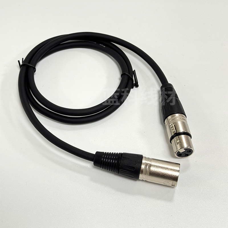 Lanke XLR Cablu audio balansat cu trei conductori, mufă M–F