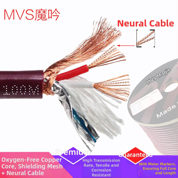 MVS Magic Song 2-kanālu audio kabelis no bezskābekļu vara, mājas kinozālei, augstas fidelitātes signāls