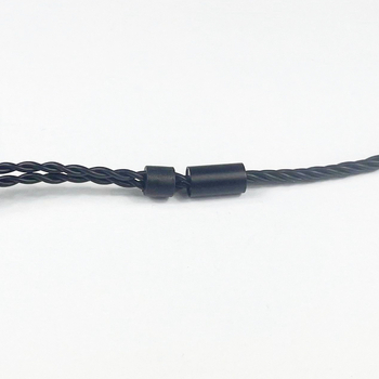 Kabel za nadogradnju za slušalice Shure MMCX IE40/IE80, 4-žilni crni bezoksidni bakreni uvijeni kabel