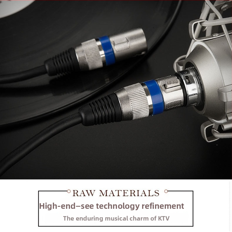 Cablu audio XLR, conectare masculin-feminină, nucleu din cupru pur, cupru fără oxigen, placare nicelată, ROHS certificat