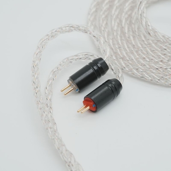 Zixin 4-žilni kabel za slušalice od monokristalnog bakra sa slojem srebra, Hi-Fi kabel za nadogradnju slušalica, konektori 0.782 / QDC / TFZ / MMCX