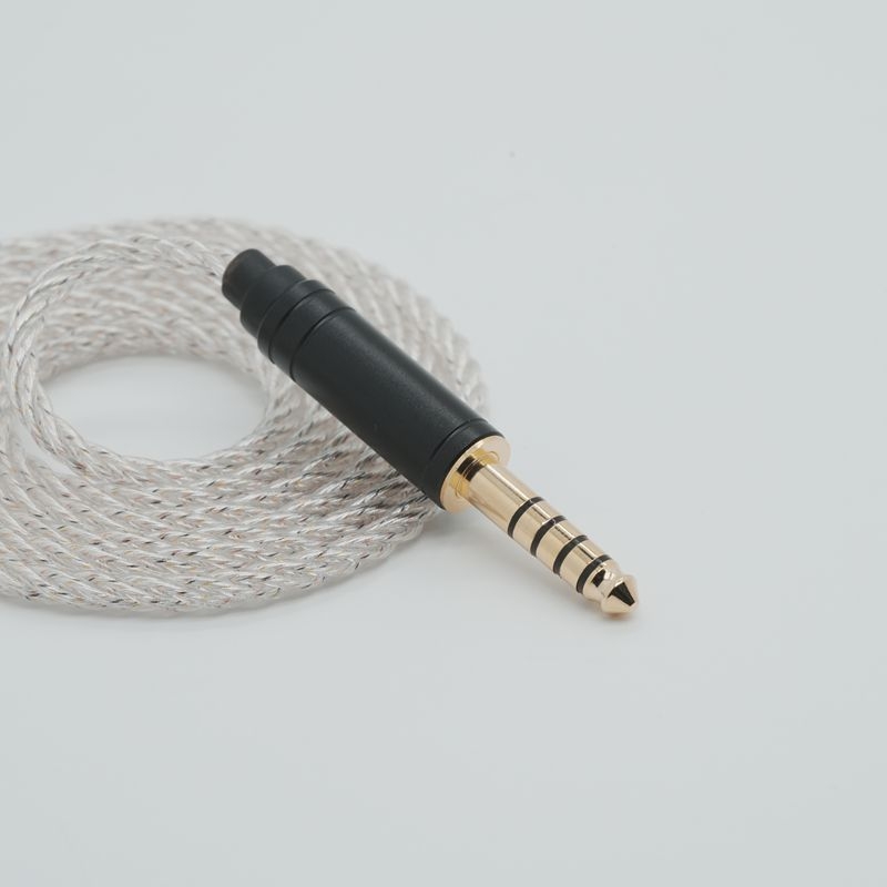 Zixin 4-žilni kabel za slušalice od monokristalnog bakra sa slojem srebra, Hi-Fi kabel za nadogradnju slušalica, konektori 0.782 / QDC / TFZ / MMCX