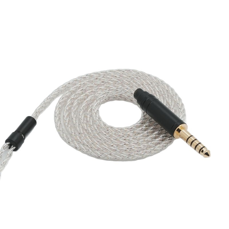 Zixin 4-žilni kabel za slušalice od monokristalnog bakra sa slojem srebra, Hi-Fi kabel za nadogradnju slušalica, konektori 0.782 / QDC / TFZ / MMCX