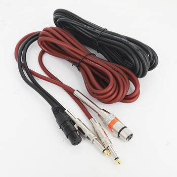 Cablu audio balanțat XLR la 6,35 mm, contacte placate cu aur, miez din cupru pur, cupru fără oxigen, SGS certificat