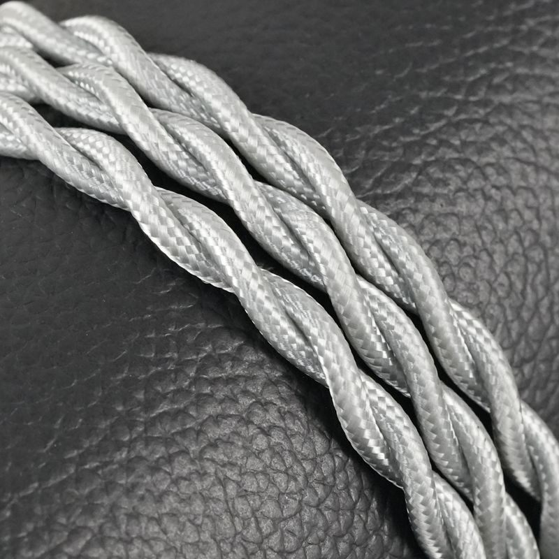 Cablu audio MMCX 0.78, două fire răsucite, nucleu din cupru monocristalin placat cu argint, pânză din bumbac, ecran coaxial