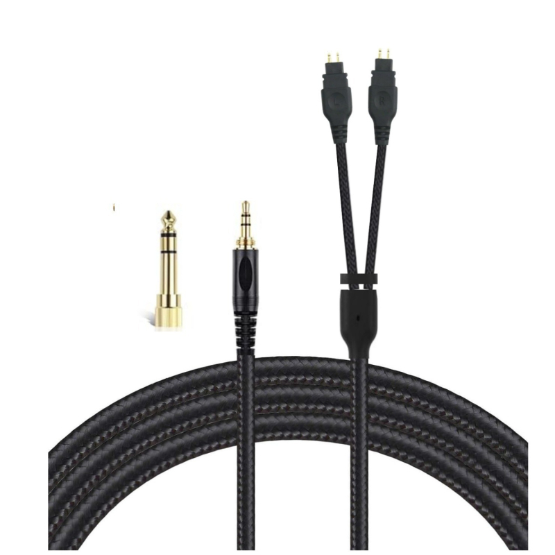Kabel za slušalice Sennheiser HD580/HD600/HD650/HD660S/HD6XX – pozlaćeno, jezgro od sirovog bakra, bakar bez kisika, ROHS potvrda, težina 42 g