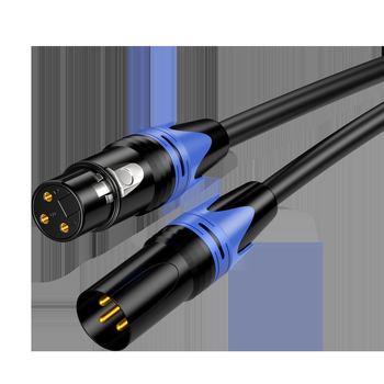 XLR audio kabel – zlatni premaz, OFC bakar, jezgra od čistog bakra, model Z012