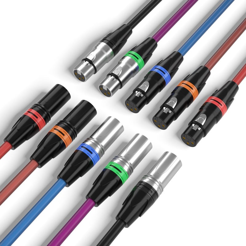XLR audio kabel – zlatni premaz, OFC bakar, jezgra od čistog bakra, model Z012